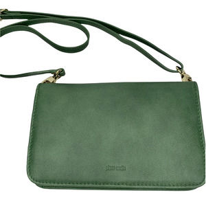 Pierre Cardin Green Sage Small Wallet Purse Crossbody EUC B2-14
